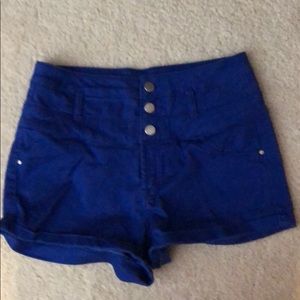 New Blue high waisted jean shorts